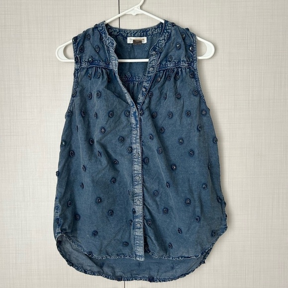 Anthro Pilcro and the letterpress adira chambray blouse - Picture 2 of 8